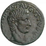 Медная монета Асс древнего Рима