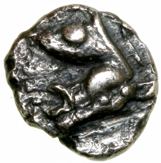 Медная монета Тригемитартеморий Древней Греции
