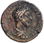 Медная монета Сестерций древнего Рима