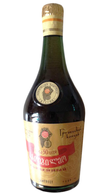 Коньяк Юбилейный (50 лет) 0,5 л. Грузия